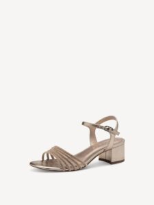 MIDDLE HEELED SANDALS WITH STRASS 1-28248-44 586 TAMARIS ROSE