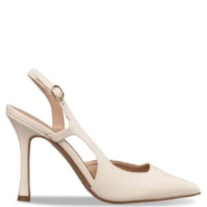 D' ORSEY HIGH HEELED SLINGBACK PUMPS E02-21734-199 ENVIE SHOES VANILLA