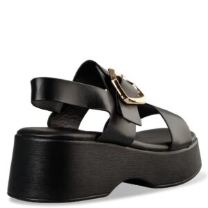 FLATFORM SANDALS E84-21260 ENVIE SHOES BLACK