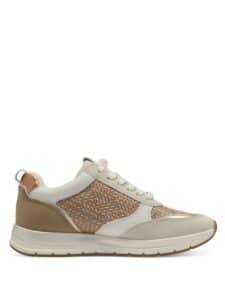 ANATOMIC SNEAKERS WITH COLORFULL DETAILS 1-23732-41 454 TAMARIS BEIGE