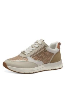 ANATOMIC SNEAKERS WITH COLORFULL DETAILS 1-23732-41 454 TAMARIS BEIGE