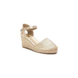 HIGH HEELED  ESPADRILLES 143844 XTI GOLD