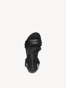 SANDALS WITH STRASS 1-28121-42 001 TAMARIS BLACK