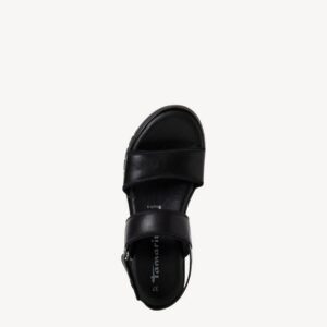PLATFORM SANDALS 1-28711-44 001 TAMARIS BLACK