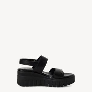 PLATFORM SANDALS 1-28711-44 001 TAMARIS BLACK