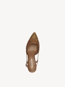MIDDLE HEELED SLINGBACKS 1-29634-44 305 TAMARIS BROWN