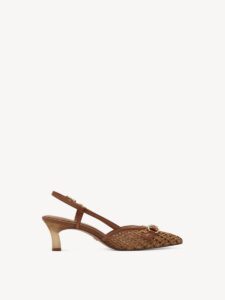 MIDDLE HEELED SLINGBACKS 1-29634-44 305 TAMARIS BROWN