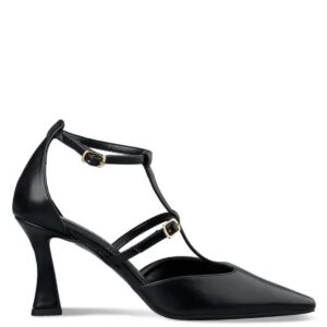HIGH HEELED T-BAR PUMPS  E02-20858-34 ENVIE SHOES BLACK