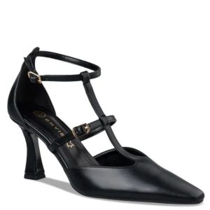 HIGH HEELED T-BAR PUMPS  E02-20858-34 ENVIE SHOES BLACK