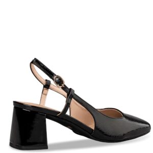SLINGBACK MID HEEL PUMPS E02-21752-34 ENVIE SHOES BLACK