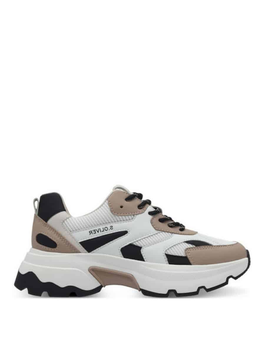 ANATOMIC SNEAKERS 5-23612-44 098 S OLIVER BEIGE-BLACK