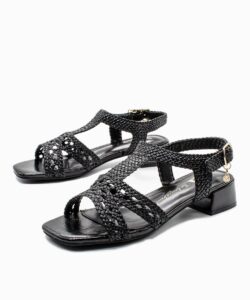 LOW HEELED SANDALS 143813 XTI BLACK
