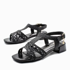 LOW HEELED SANDALS 143813 XTI BLACK