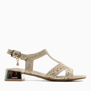 LOW HEELED SANDALS 143813/1 XTI GOLD