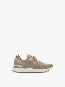 SNEAKERS WITH GOLD DETAIL 1-23712-42 498 TAMARIS BEIGE