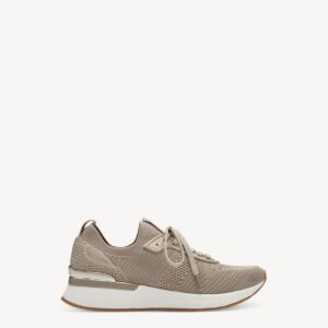 SNEAKERS WITH GOLD DETAIL 1-23712-42 498 TAMARIS BEIGE