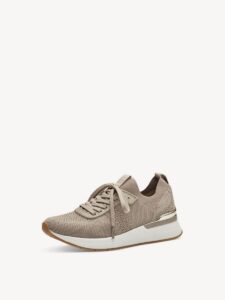 SNEAKERS WITH GOLD DETAIL 1-23712-42 498 TAMARIS BEIGE