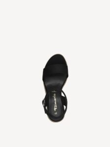 VEGAN PLATFORMS 1-28300-42 001 TAMARIS BLACK