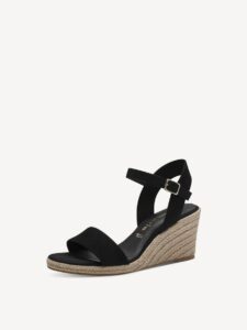 VEGAN PLATFORMS 1-28300-42 001 TAMARIS BLACK