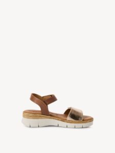 PLATFORM SANDALS 1-28220-44 392 TAMARIS BROWN