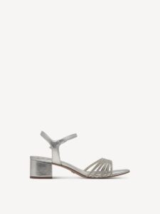 MIDDLE HEELED SANDALS WITH STRASS 1-28248-44 957 TAMARIS SILVER