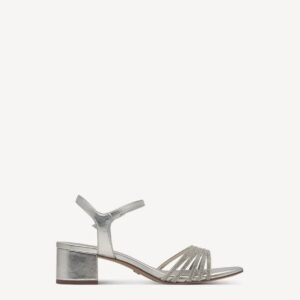 MIDDLE HEELED SANDALS WITH STRASS 1-28248-44 957 TAMARIS SILVER