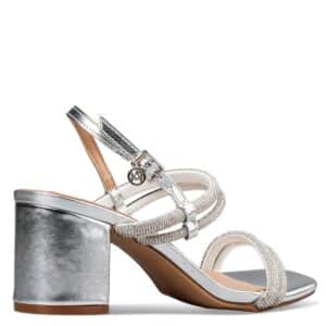 MID-HEEL SANDALS E64-21058-21 ENVIE SHOES SILVER