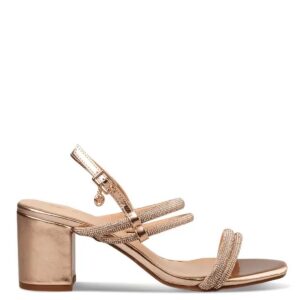 MID-HEEL SANDALS E64-21058-59 ENVIE SHOES GOLD