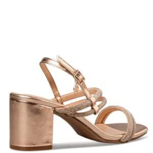 MID-HEEL SANDALS E64-21058-59 ENVIE SHOES GOLD