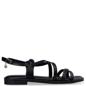 FLAT SANDALS E96-21334-34 ENVIE SHOES BLACK