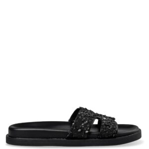 FLATFORM SANDALS E96-21502-34 ENVIE SHOES BLACK