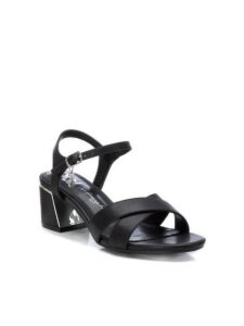 LEATHER MIDDLE HEELED SANDALS 142833 XTI BLACK