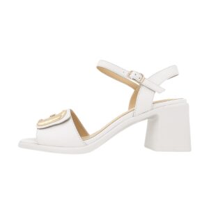 MID HEEL SANDALS WITH GOLD DETAIL A1868 GIANNA KAZAKOY WHITE
