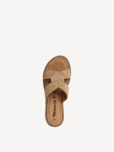 FLATFORM MULE WITH STRASS 1-27113-42 963 TAMARIS METALLIC