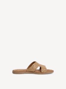 FLATFORM MULE WITH STRASS 1-27113-42 963 TAMARIS METALLIC
