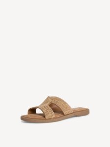 FLATFORM MULE WITH STRASS 1-27113-42 963 TAMARIS METALLIC