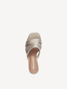 VEGAN HIGH HEEL MULE 1-27226-42 933 TAMARIS METALLIC