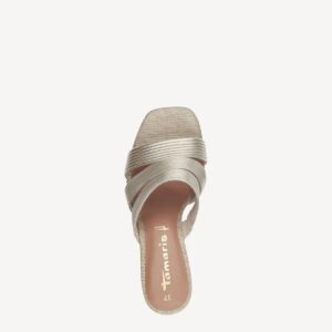 VEGAN HIGH HEEL MULE 1-27226-42 933 TAMARIS METALLIC