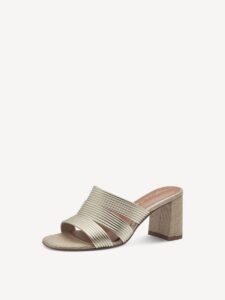 VEGAN HIGH HEEL MULE 1-27226-42 933 TAMARIS METALLIC