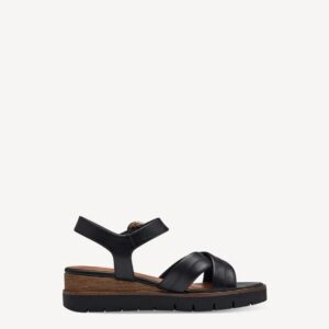 PLATFORM SANDALS 1-28202-42 003 TAMARIS BLACK