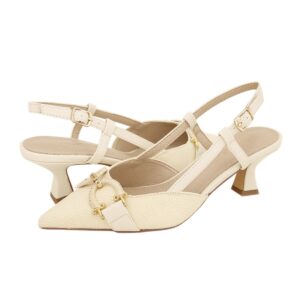 SLINGKBACK WITH BEIGE DETAILS 3212-GK1/1 GIANNA KAZAKOU BEIGE