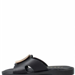 FLATFORM SANDAL WITH GOLD DETAIL VENUS-51136 BAROCCO BLACK