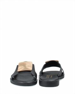 FLATFORM SANDAL WITH GOLD DETAIL VENUS-51136 BAROCCO BLACK