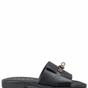 FLATFORM SANDAL WITH GOLD DETAIL VENUS-51127 BAROCCO BLACK