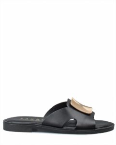 FLATFORM SANDAL WITH GOLD DETAIL VENUS-51136 BAROCCO BLACK