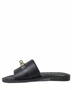 FLATFORM SANDAL WITH GOLD DETAIL VENUS-51127 BAROCCO BLACK