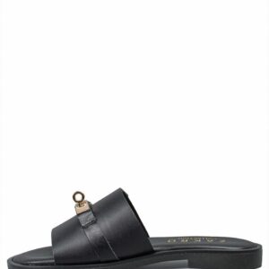 FLATFORM SANDAL WITH GOLD DETAIL VENUS-51127 BAROCCO BLACK