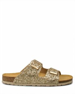 FLATFORM SANDALS 180010/3 PARADISE BIOS GLITTER GOLD