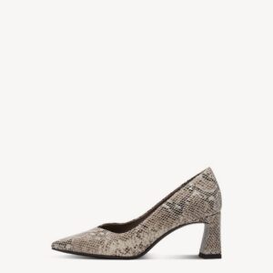 MIDDLE HEELED PUMPS 1-22453-45 TAMARIS BEIGE SNAKE