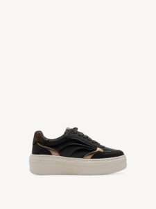 SNEAKERS WITH BRONZE DETAILS 1-23756-45 TAMARIS BLACK